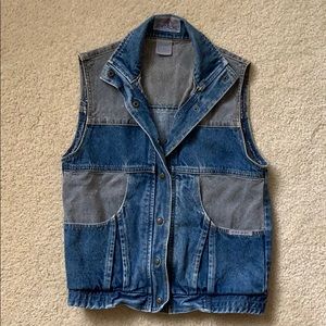 Jordache Two-Tone Denim Vest